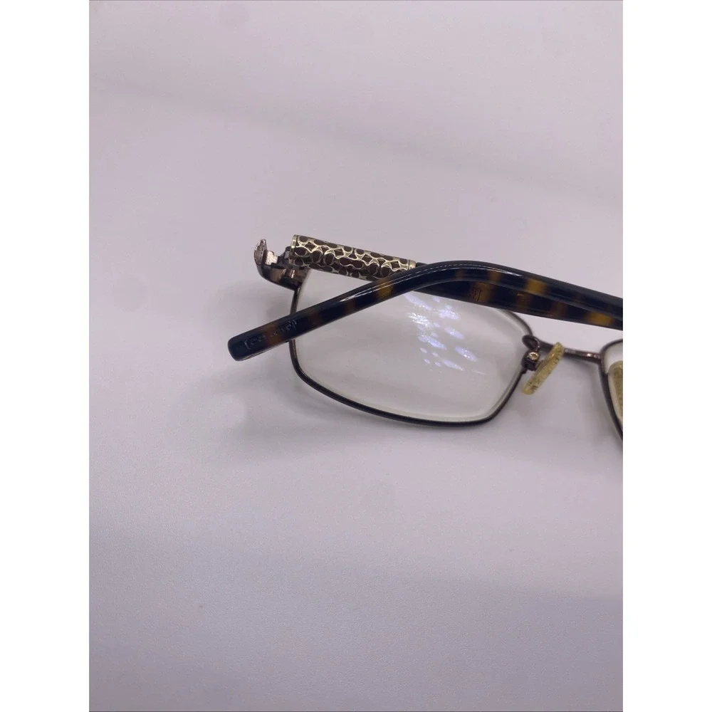 Coach Eyeglasses FRAMES ONLY Gertie 51-16-135 Brown Tortoise 383 - Picture 6 of 16